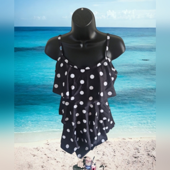 Summermae Women's Ruffle Tankini Swim Top - Picture 3 of 15